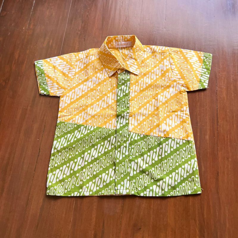 Batik Anak Kemeja Magani Kuning