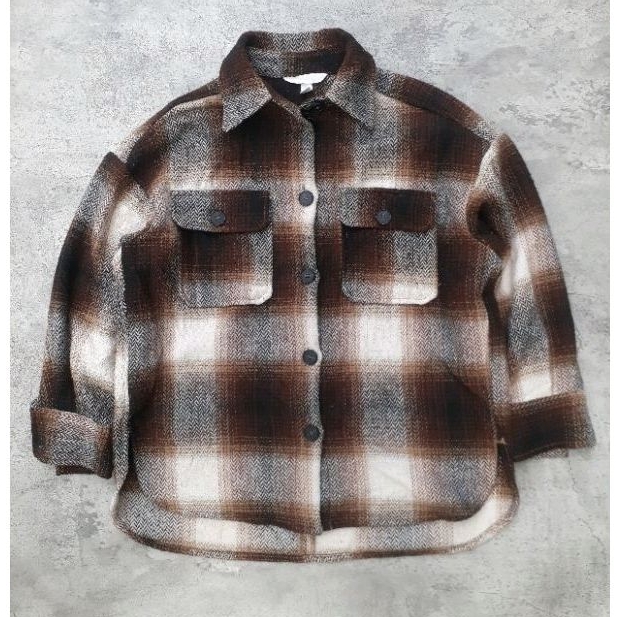 KEMEJA FLANNEL VETERANO SECOND | KEMEJA FLANNEL H&M SECOND | OUTER FLANNEL
