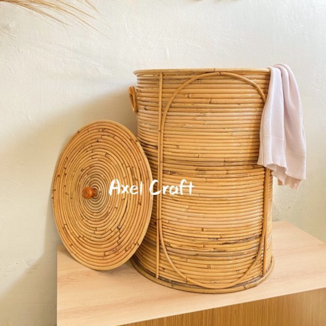 Keranjang Laundry Rotan  / Laundry Basket Rotan