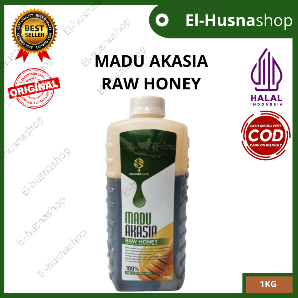 

Madu Akasia 1kg Raw Honey Dihasilkan Dari Nektar Pohon Akasia Pure & Natural Honey Madu Murni Asli Original