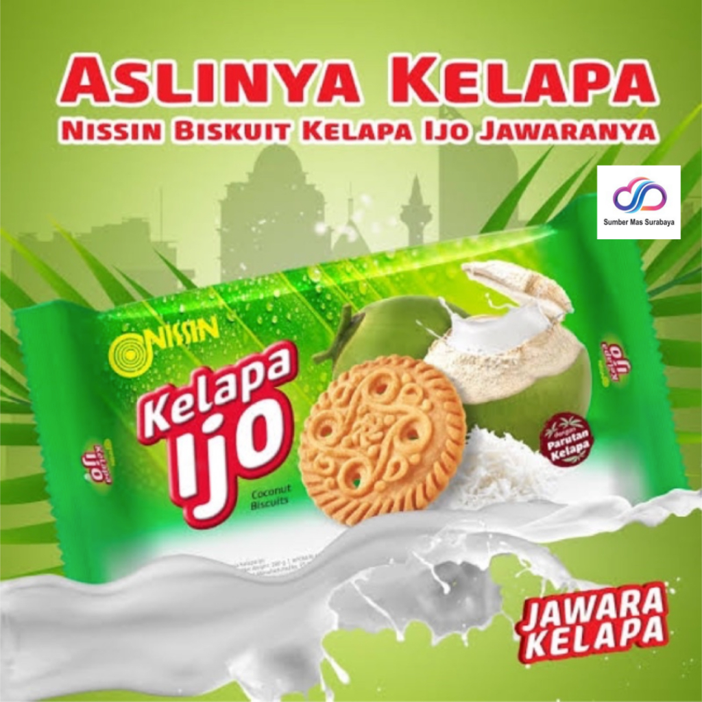 

Nissin Biskuit Kelapa Ijo 280 gr Nissin Coconut Biscuit 280 gr