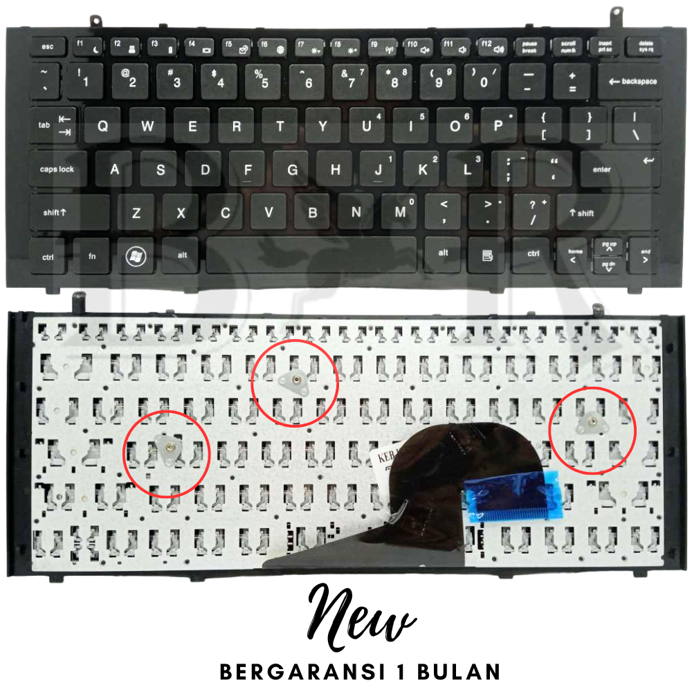 KEYBOARD LAPTOP HP PROBOOK 5520 5520M 5220 5220M FRAME - BLACK