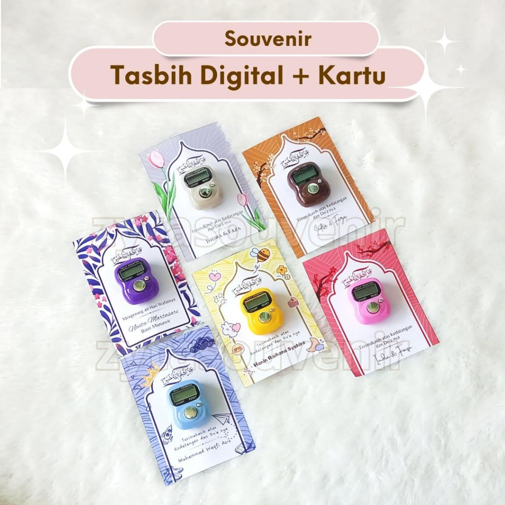 Tasbih Digital Kartu ucapan Souvenir lucu souvenir pengajian souvenir ulang tahun pengajian tasyakur