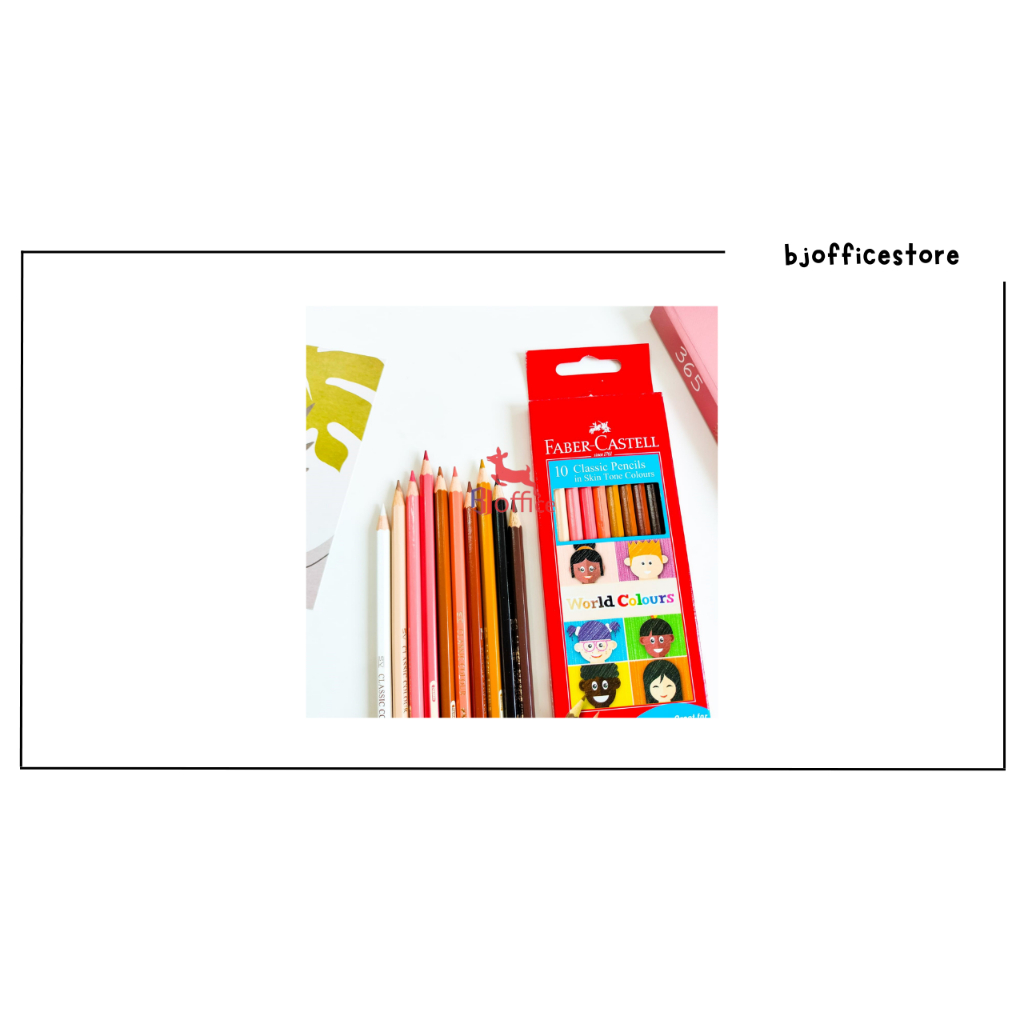 

Pencil Warna Faber Castell 10 Warna Classic / Pastel