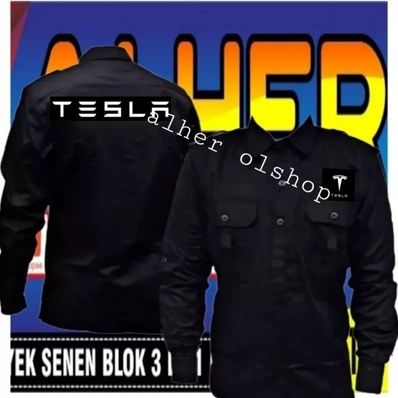 kemeja Tesla baju Tesla seragam Tesla Pdh Tesla Kemeja kerja Tesla baju kerja Tesla seragam kerja Te