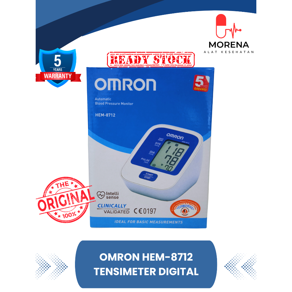 OMRON - Tensimeter Digital 8712 Omron/ Alat Pengukur Tekanan Darah Digital Omron/ Tensimeter Elektri