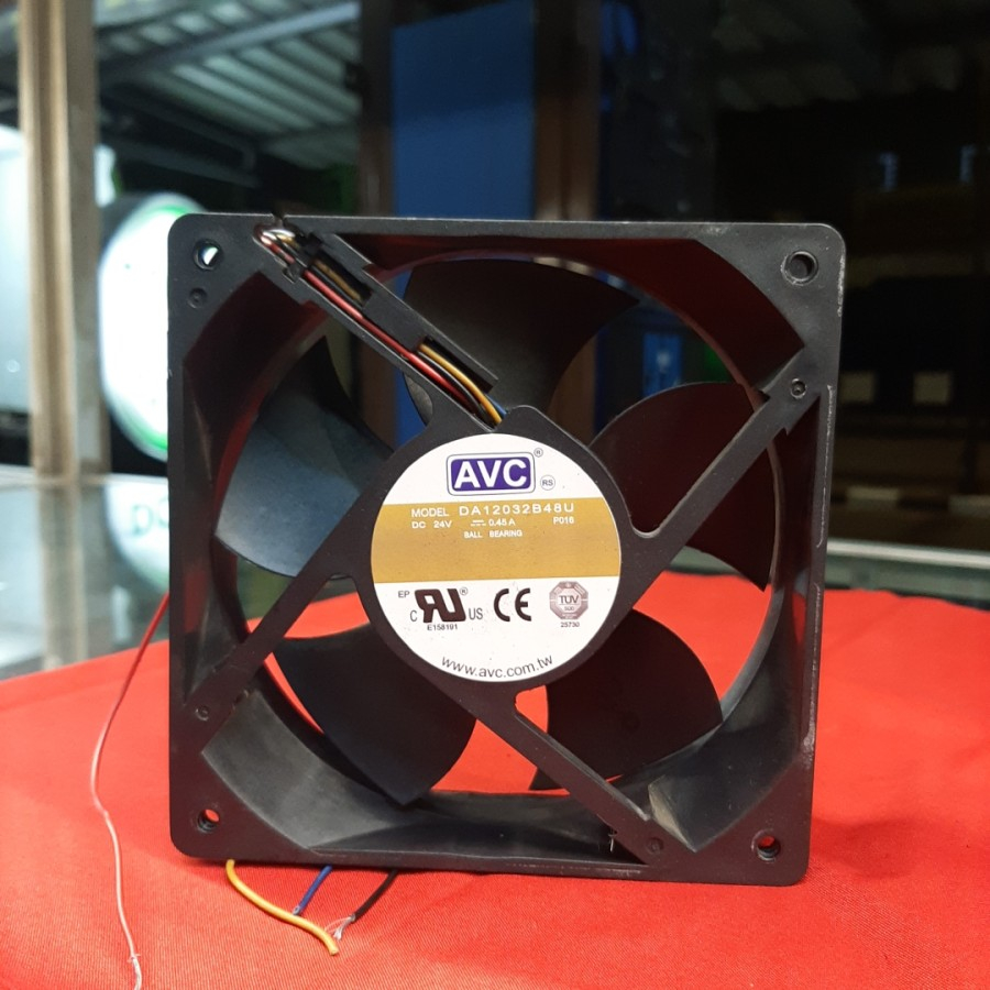 Kipas DC 12cm 24V 0.45 A Fan DC 12X12 24 v High Speed 0.45 ampere Ball bearing kipas fan dc