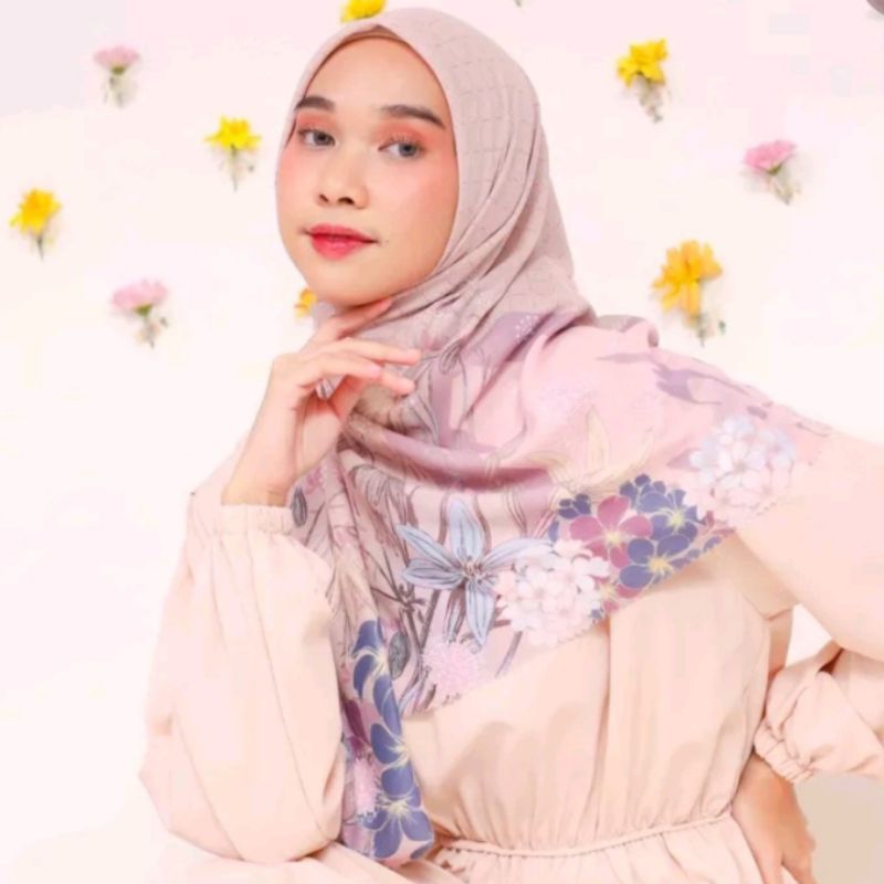 Preloved Hijab Motif by Seradia Original pink