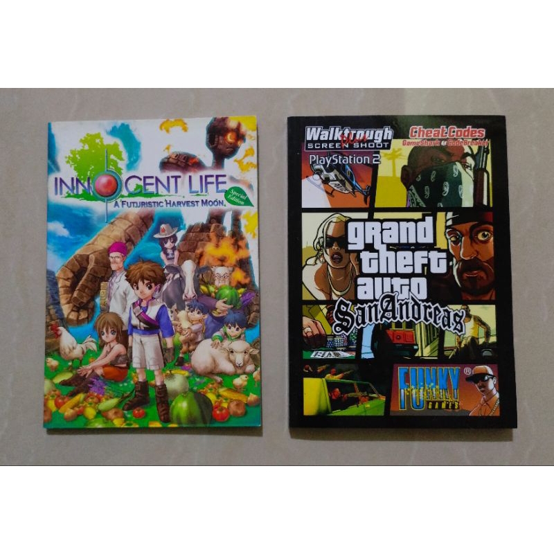 Buku Panduan / Buku Cheat GTA San Andreas & Buku Panduan Innocent Life PS2 (PlayStation 2)