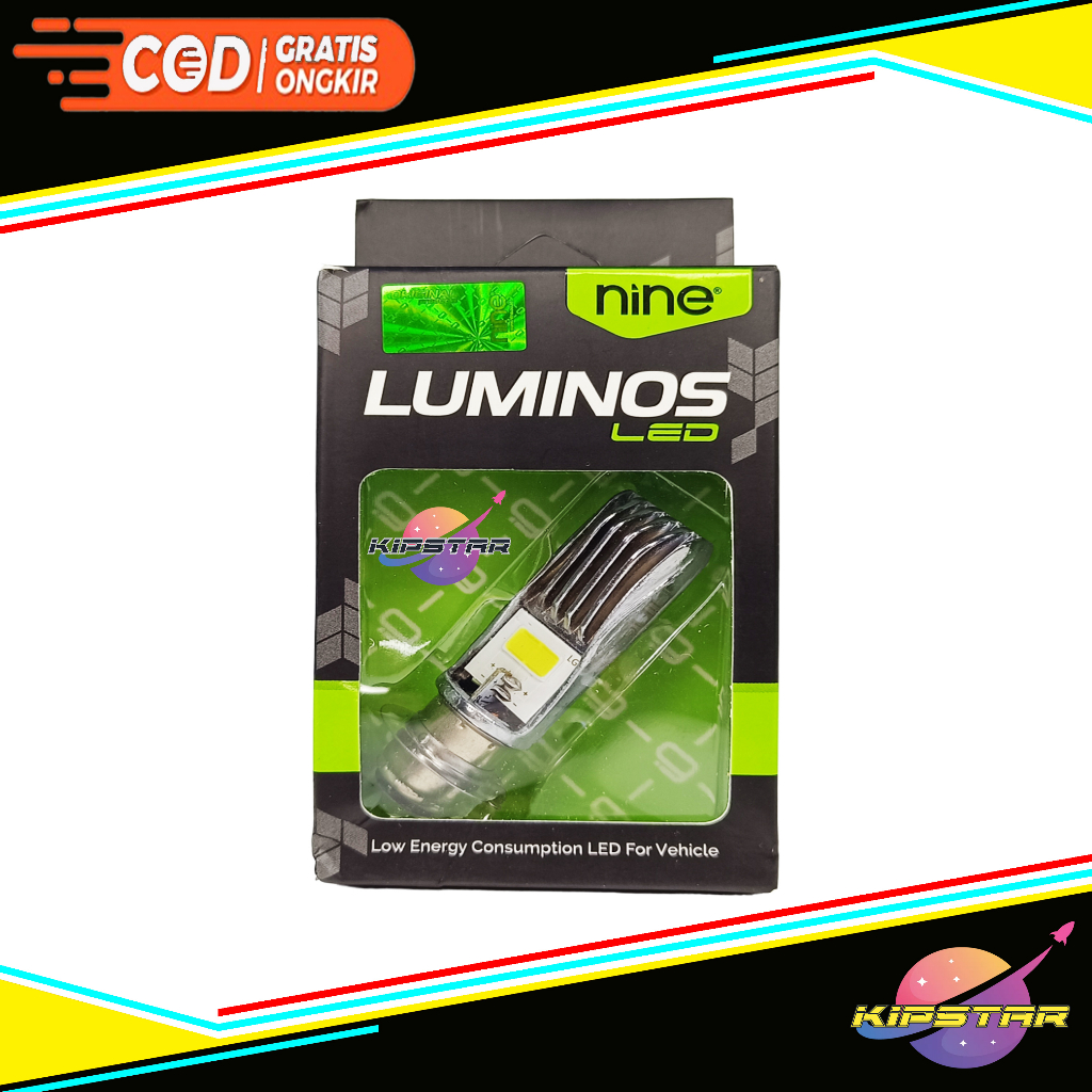 LAMPU DEPAN MOTOR BEBEK MATIC H6 LUMINOS AC DC PUTIH / BOHLAM DEPAN LED LUMINOS H6 / LAMPU LED LUMIN