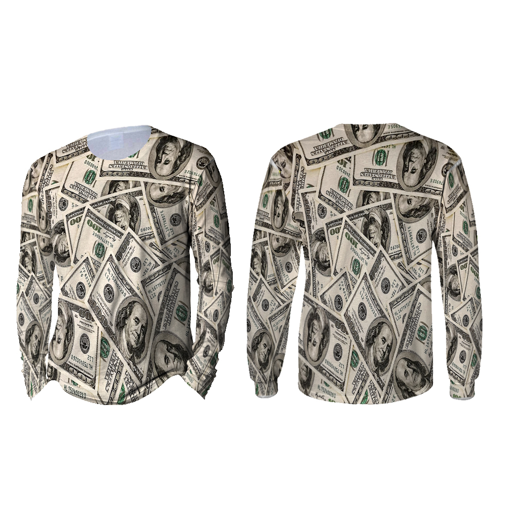 Kaos Baju Mata UANG DOLLAR Custom Fullprint Keren