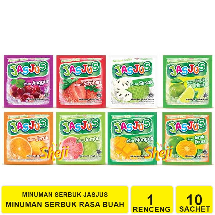 

JASJUS MINUMAN INSTAN SERBUK ANEKA RASA (1 RENCENG ISI 10 SACHET)