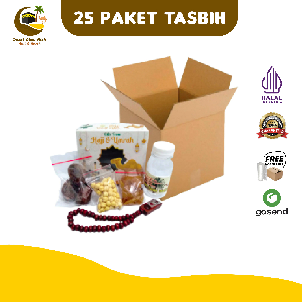 

Paket Oleh-oleh Haji dan Umroh harga Hemat tasbih kayu 25 pcs