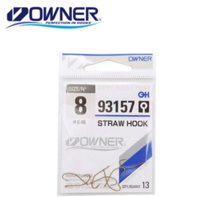 kail Pancing Owner Straw Hook 93157 original made in Japan