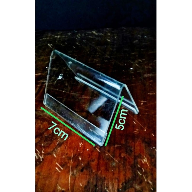 

Akrilik papan nama meja/name taq uk 5x7cm tebal 2mm
