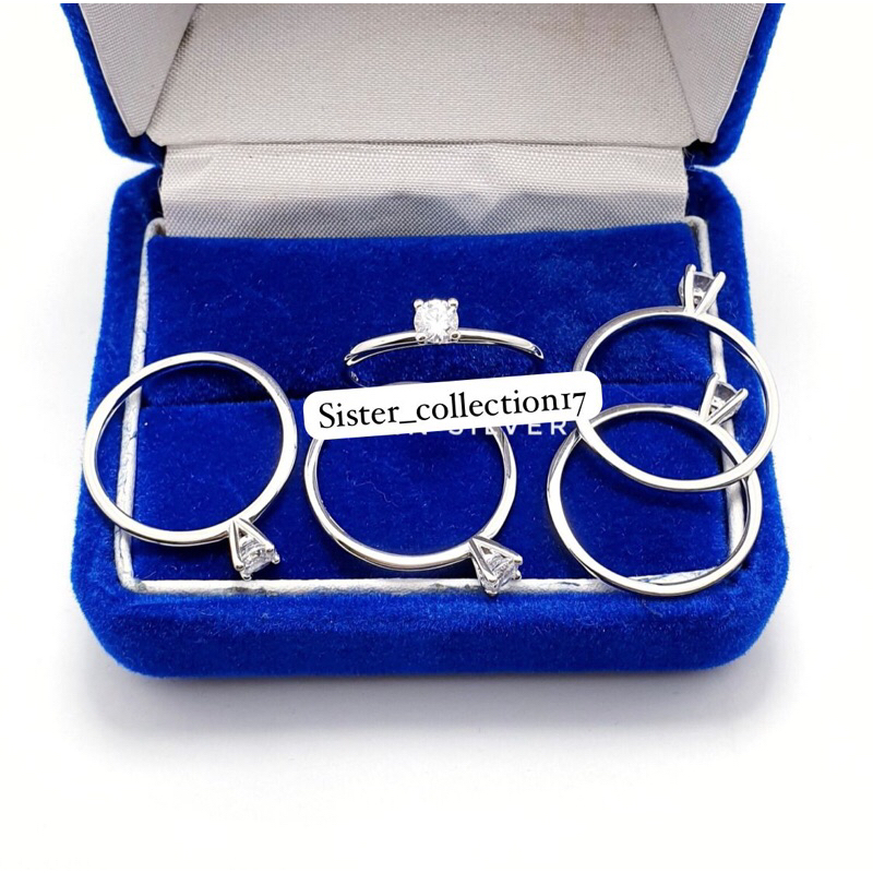 Cincin satu mata cincin perak 925 cincin cewek cincin wanita perak 925 silver