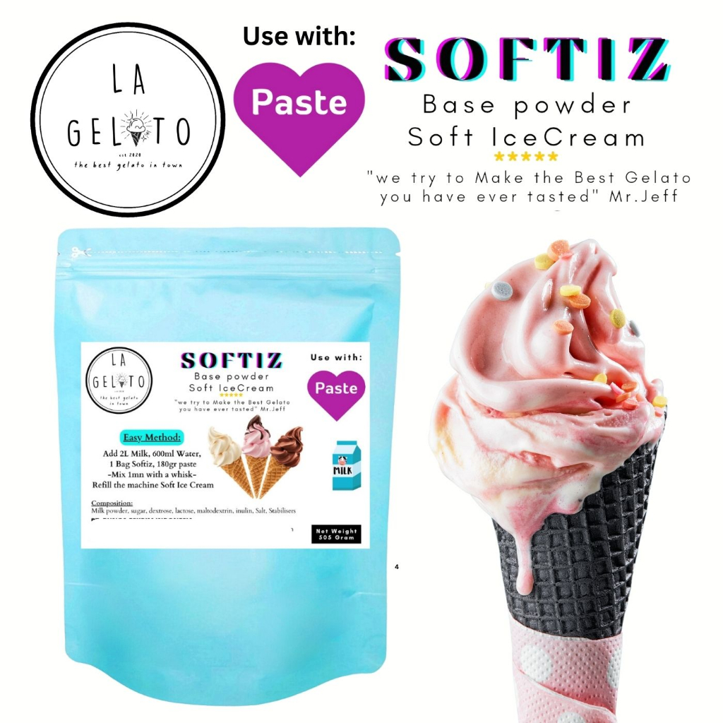 

BUBUK SOFT ES KRIM UNTUK 3KG - Dengan Pasta - LA Gelato SP