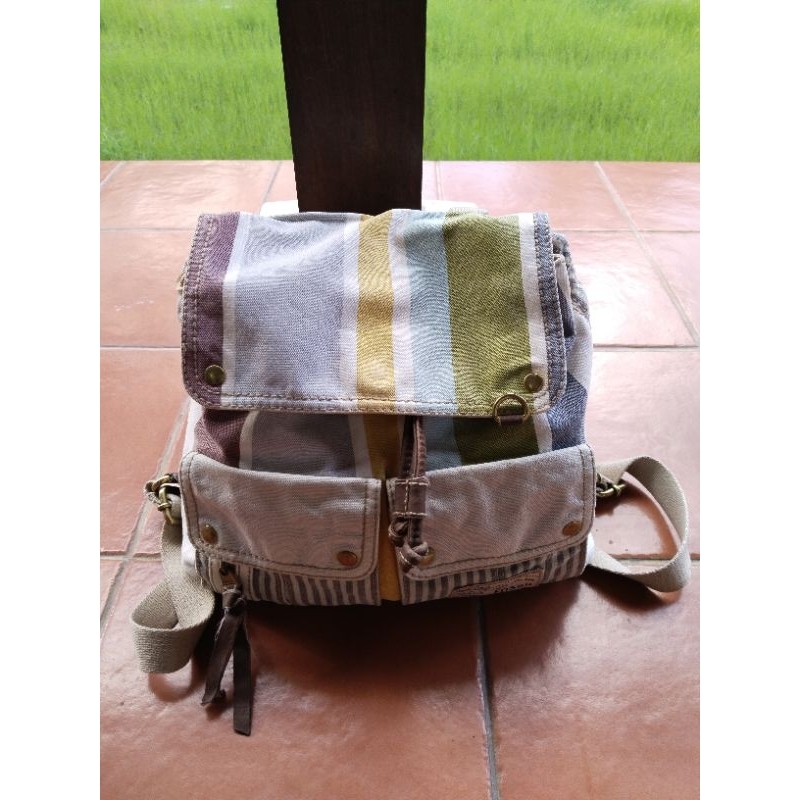 Tas Ransel Fossil Canvas Preloved
