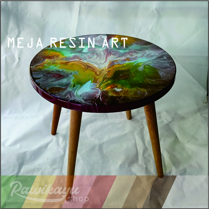 MEJA MINIMALIS RESIN ART DECORATIVE