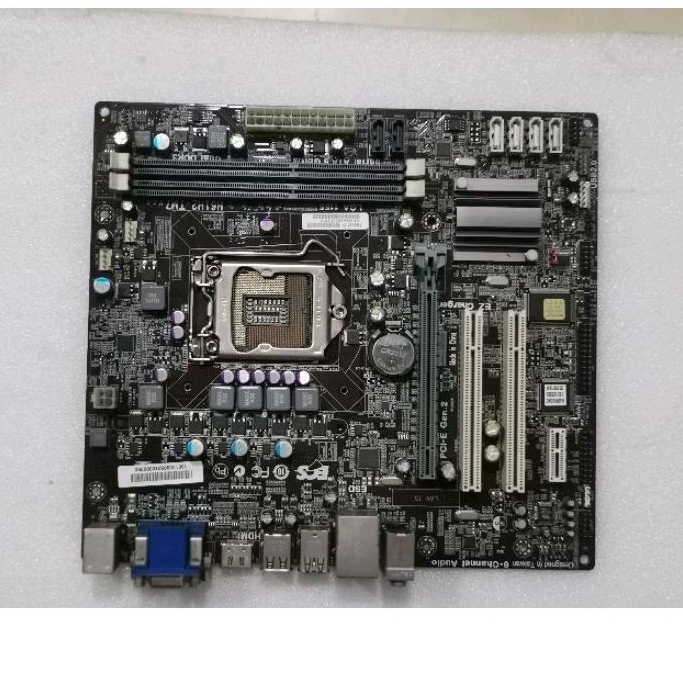 Motherboard Mainboard LGA 1155 ECS H61H2 DDR3 HDMI Ready Back Panel Ada