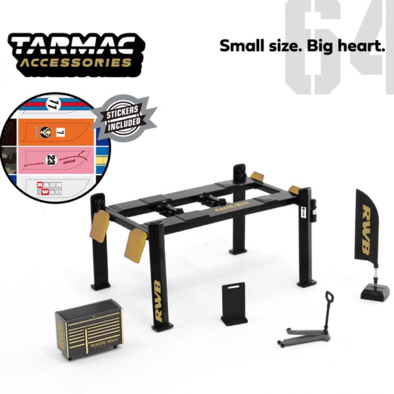 Tarmac Inno Mini GT Diorama Garage Tools / inno64 minigt Porsche RWB Tool Set