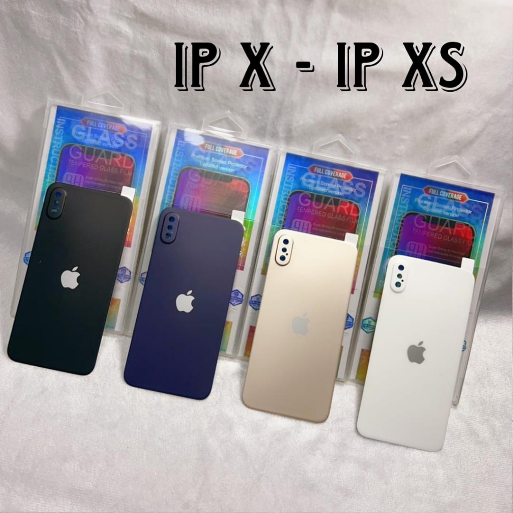 TEMPERED GLASS BELAKANG IPHONE X / XS ZODIAC