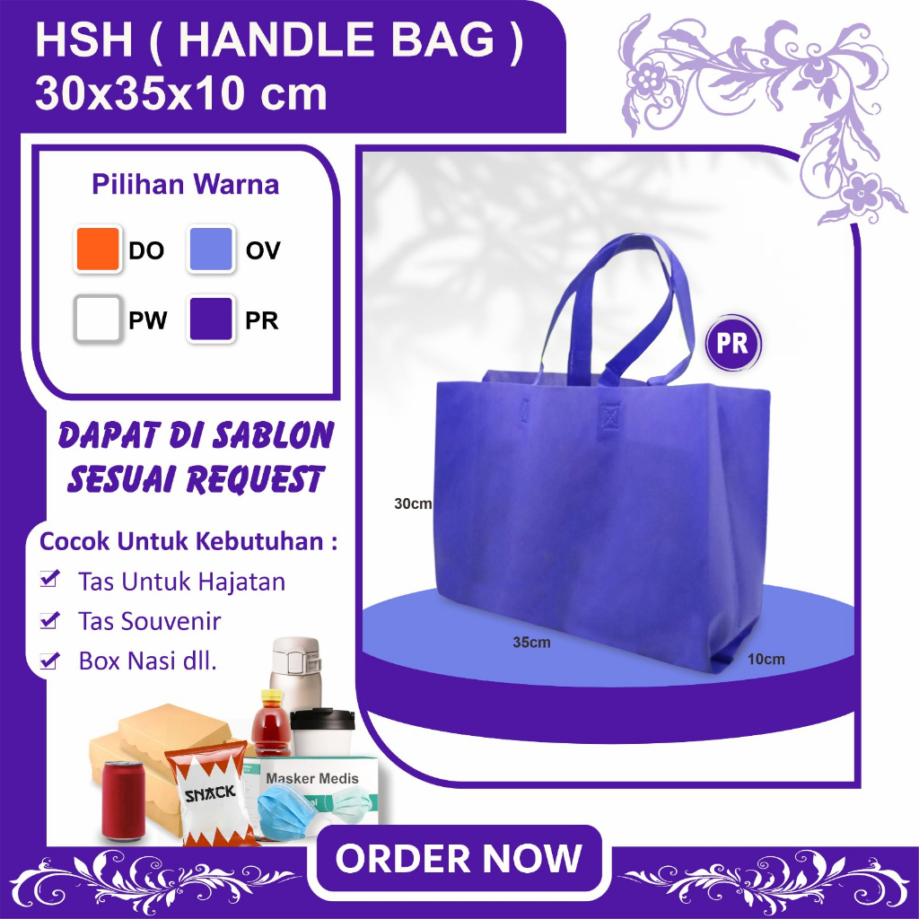 

Goodie Bag Tas Brownies Tas Souvenir Tas Spunbond Tas Branding Tas Kain Murah Tas Polos Tas Kain Spunbond 30x35x10