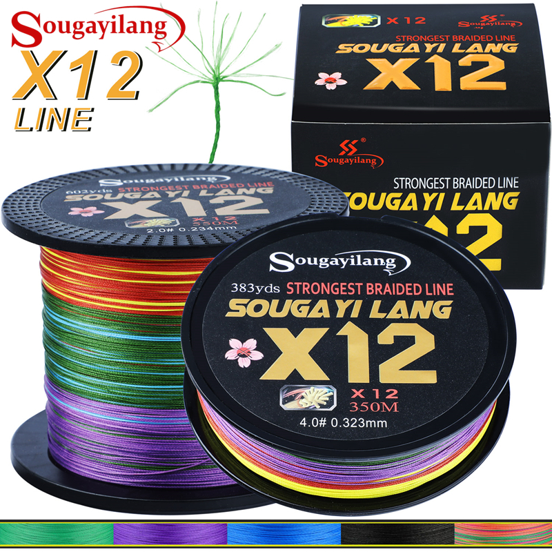 SOUGAYILANG X12 PE 350M SENAR PANCING 8-46KG TALI PANCING LINE SENAR PANCING KUAT DAN ANTI KERITING
