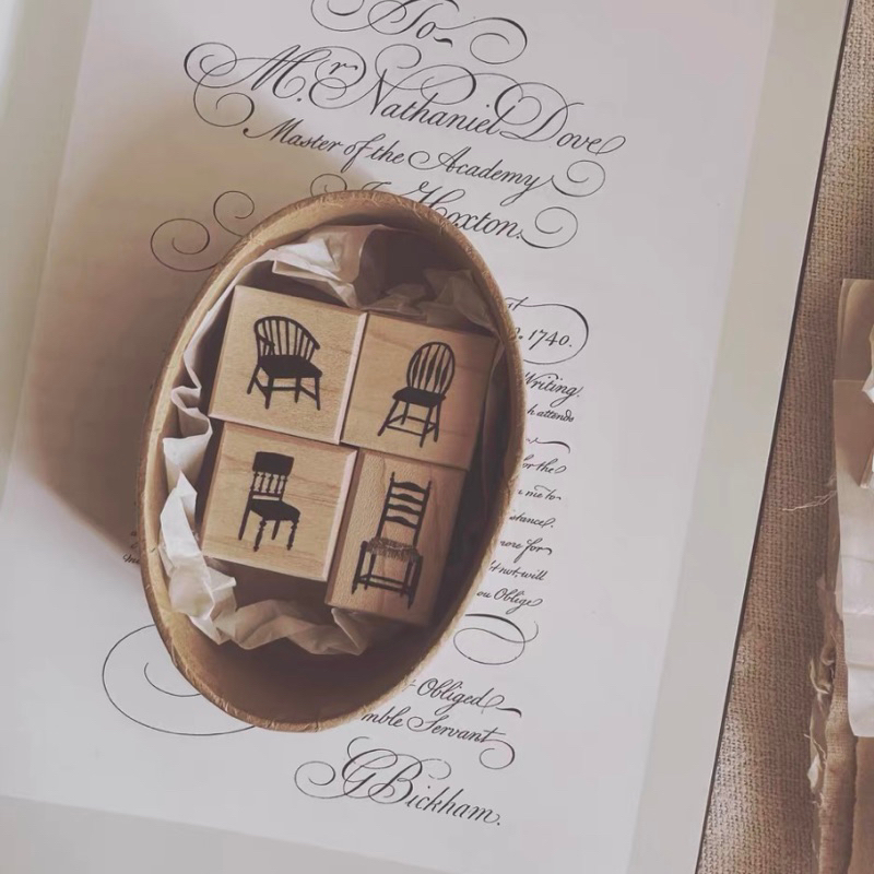 

Penny.fei Vintage Chair Rubber Stamp