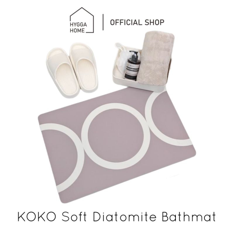 Baru Keset Gulung Koko Super Serap Air Anti-Slip/Keset Marmer/Absorbent Bath Mat