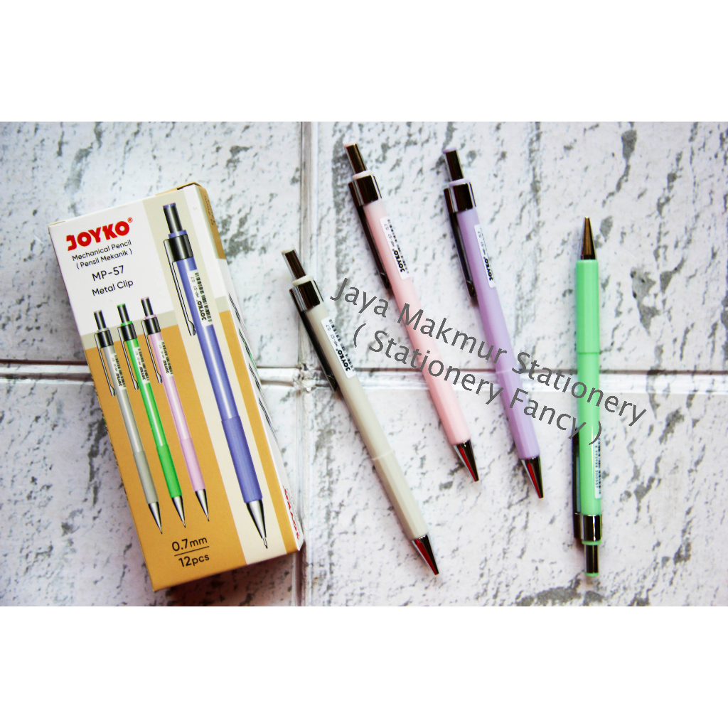 

Mechanical Pensil Joyko Pensil Mekanik Mp-57 Metal Clip 0.7mm (Grosir)