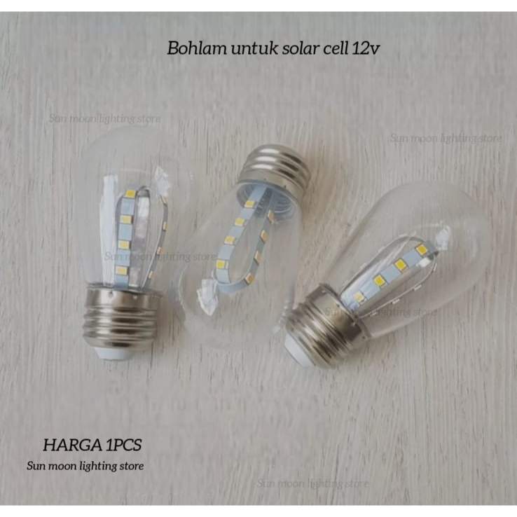 Bohlam untuk hanging solar cell 12V Lampu gantung kabel fiting solar