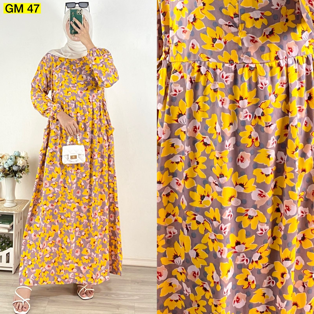 Gamis/Gamis Rayon/Dress Rayon/Milea Dress GM 47