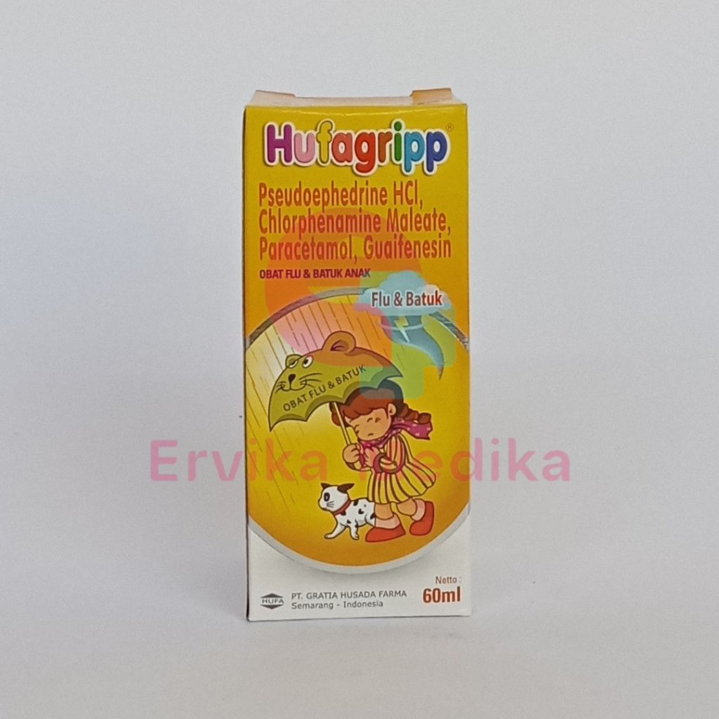 HUFAGRIPP SIRUP OBAT FLU BATUK ANAK KUNING