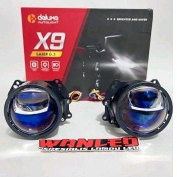 BILED PROJECTOR DELUXE X9 G2 LASER Z1 3 INCH BLUE LENS 85 W
