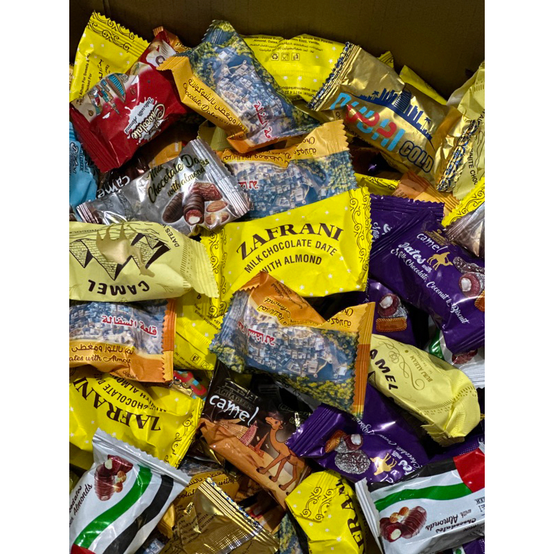 

coklat kurma almond kemasan 1 kg