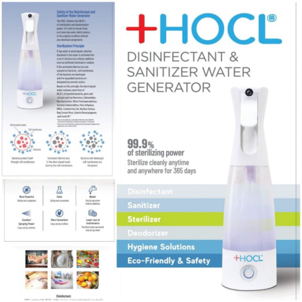 Unik HOCL DISINFECTANT  SANITIZER WATER GENERATOR Berkualitas