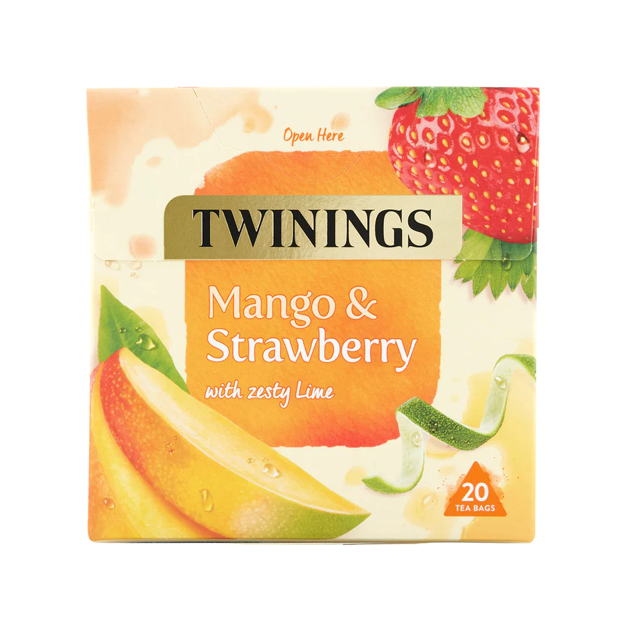 

Twinings Fruit Tea Mango & Strawberry with Zesty Lime 20 x 2 Gram
