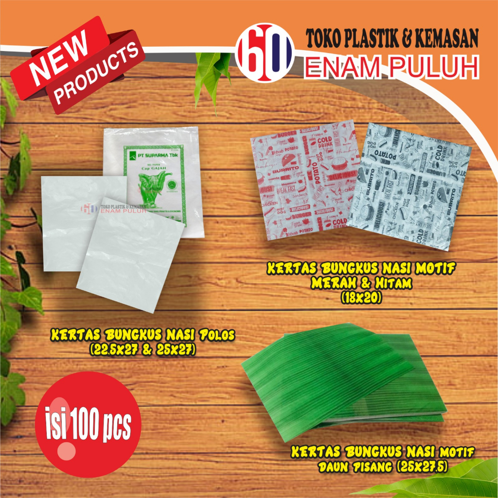 

Kertas Bungkus Nasi Motif Hijau & Merah 18x20