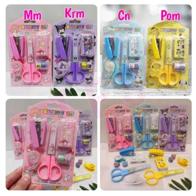 

CL Set staples 5in1 Melody Kuromi Cinamoroll Pom