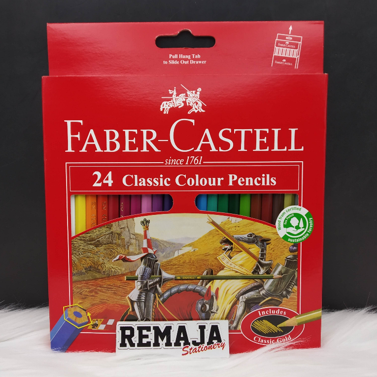 

Pensil Warna Faber-Castell Classic 24 Warna Panjang