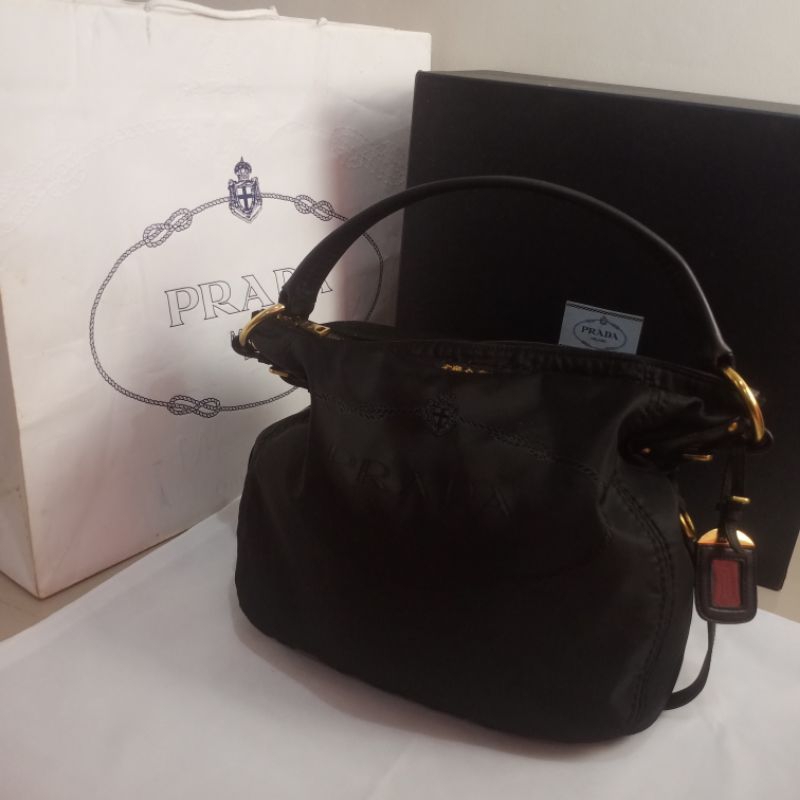 preloved Prada vintage Nylon Large Hobo