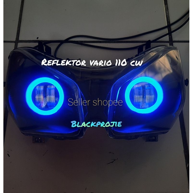 Reflektor-lampu-depan-vario-110-projie-led-day-maker--vario-lama vario cw