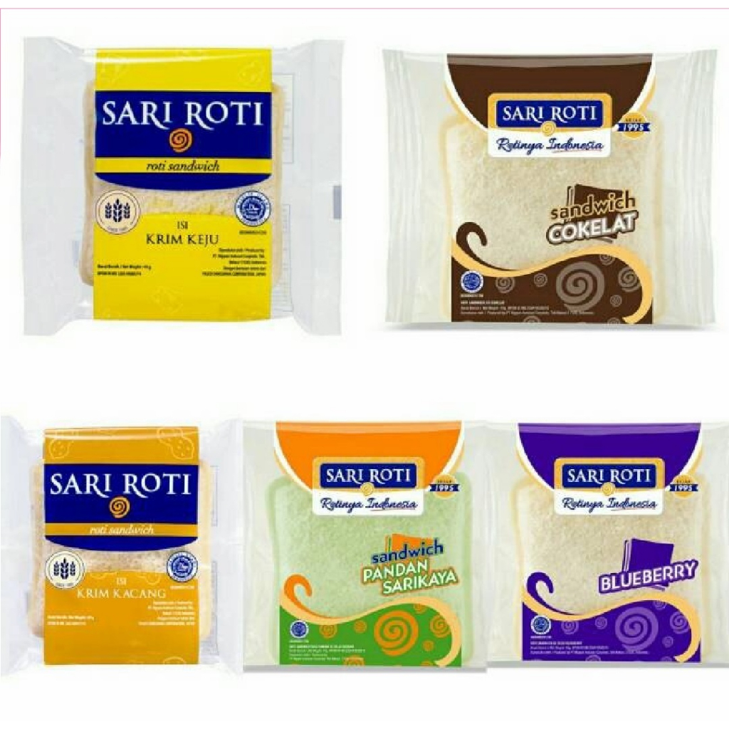 

(CEK DESKRIPSI) Sari Roti Sandwich 46 gr All Varian