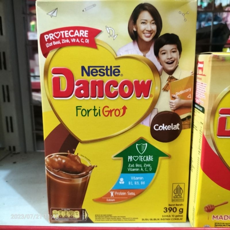 

Dancow Instant FortiGro 390gr Susu bubuk instant coklat