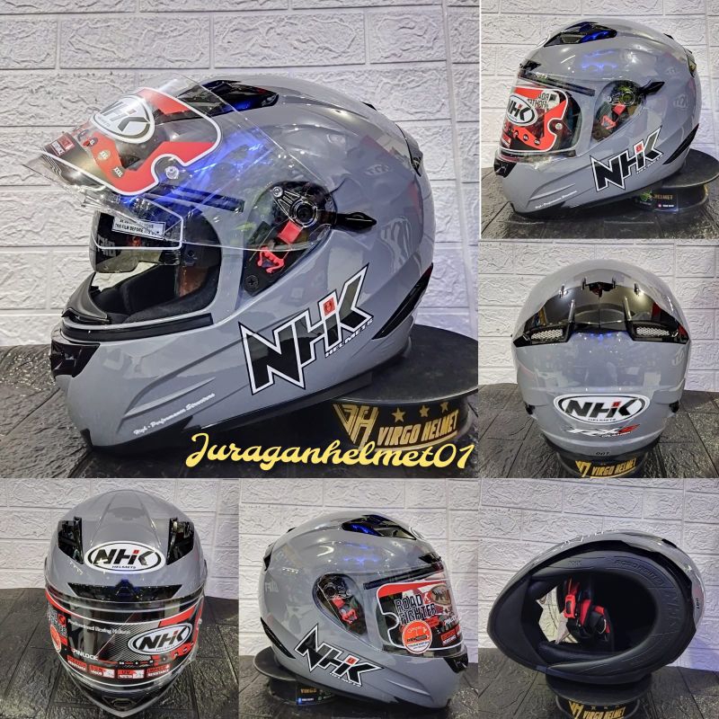 HELM NHK RX9 SOLID DIMGREY|NEW HELM NHK RX 9