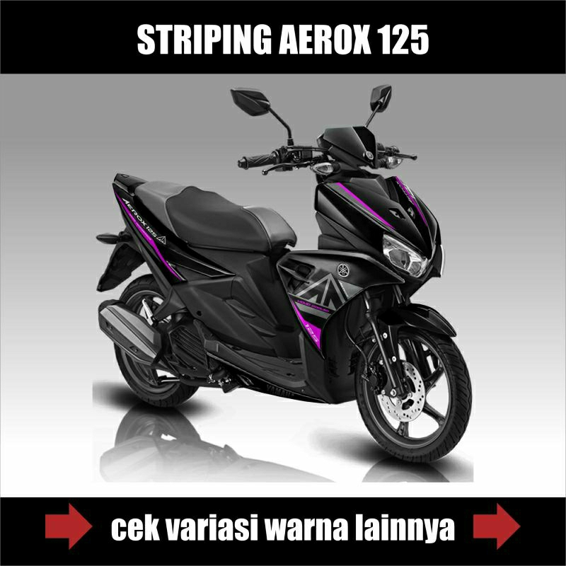Striping Aerox 125 LC Grafis Ori / Stiker Motor Yamaha Aerox 125 / Sticker List / Liss Variasi Aerox