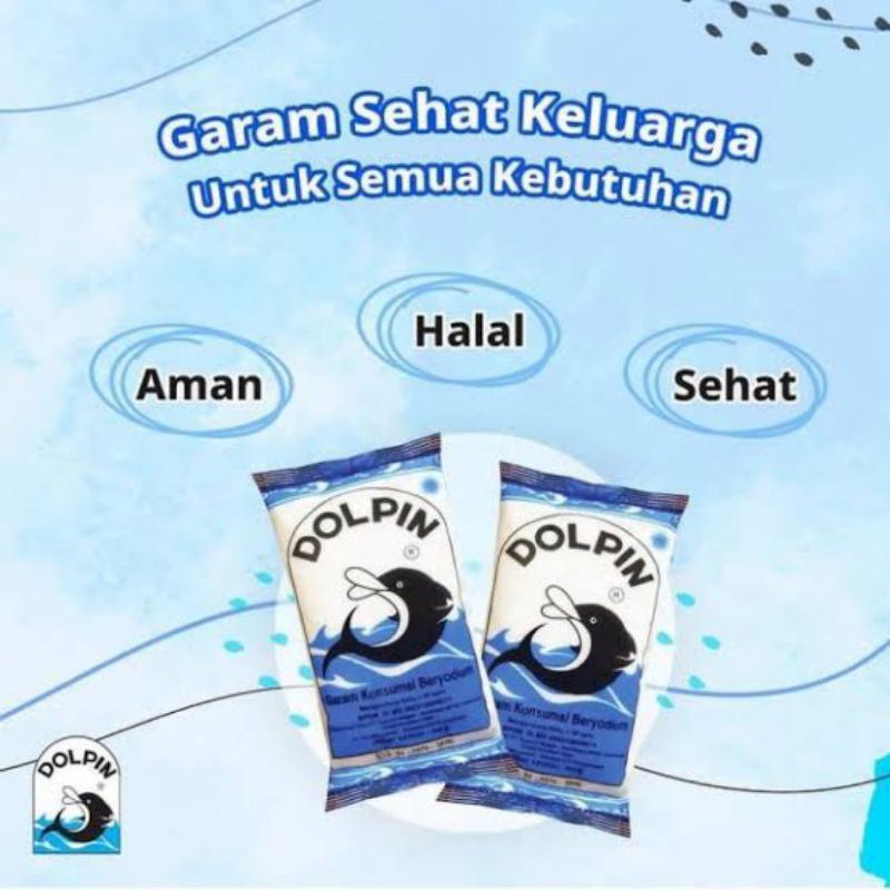 

Garam halus beryodium Merk dolpin 250 gram