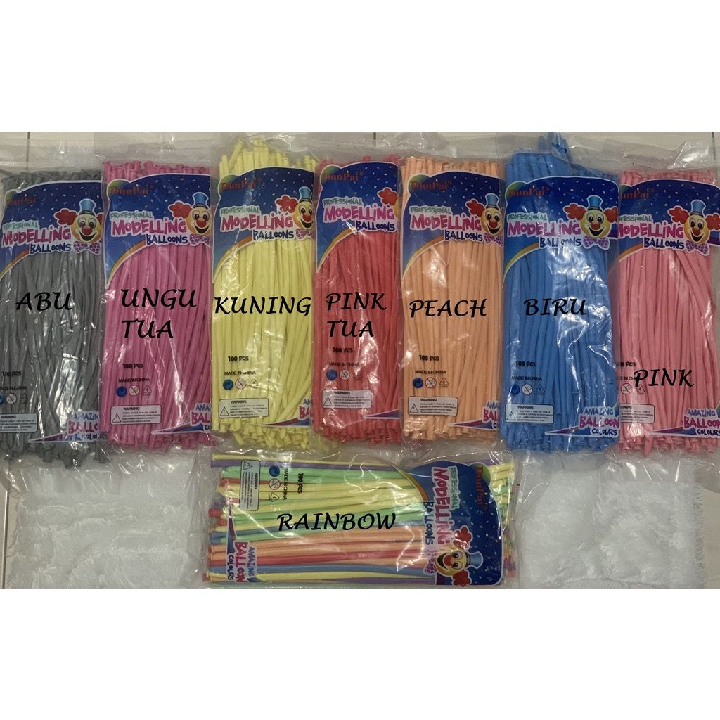 Balon Latex Pentil Macaron pastel Balon Karet Twist Pastel Magic / Balon Panjang