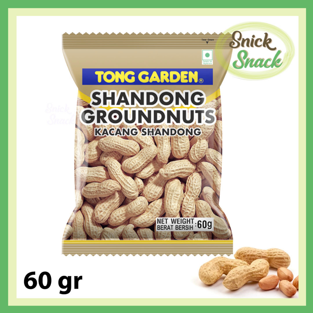 

Tong Garden Shandong Ground Nuts Kacang Kulit Garing Biji Besar 60 gr Kemasan Praktis